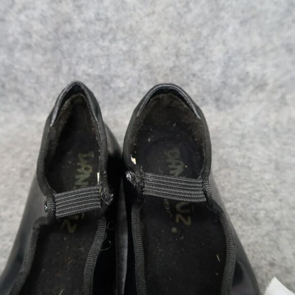 Danshuz Shoes Girls 11 Tap Dance Mary Jane Black Patent Slip On Star Tone Kids - Picture 5 of 16